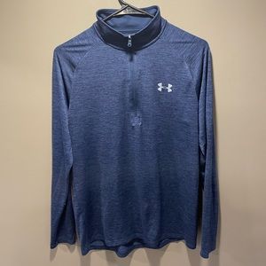 Under Armour Navy Blue Quarter Zip Sweater (Size: S)